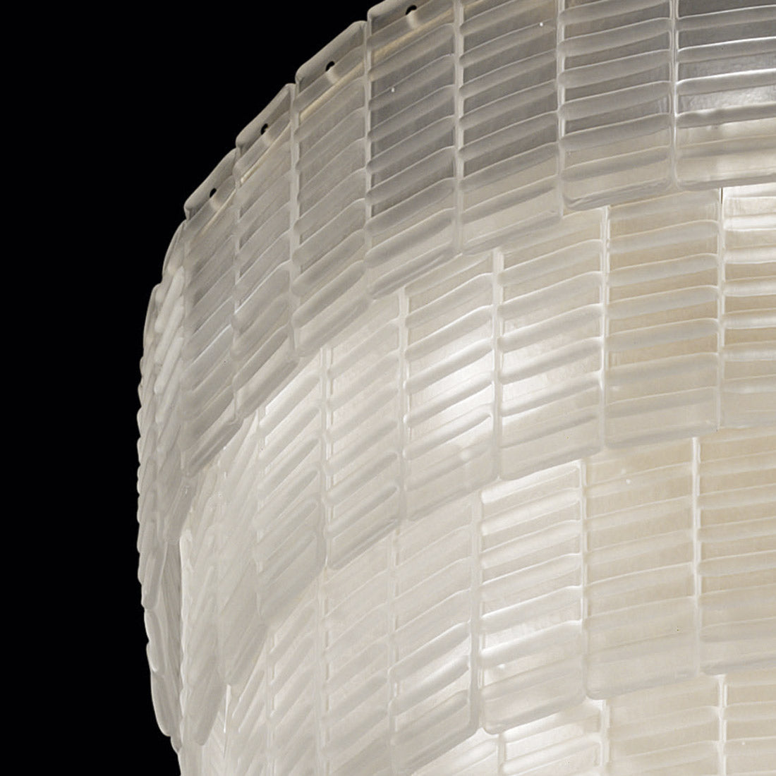 40-Light Satin Murano Glass Elements Chandelier | Stairwell chandelier