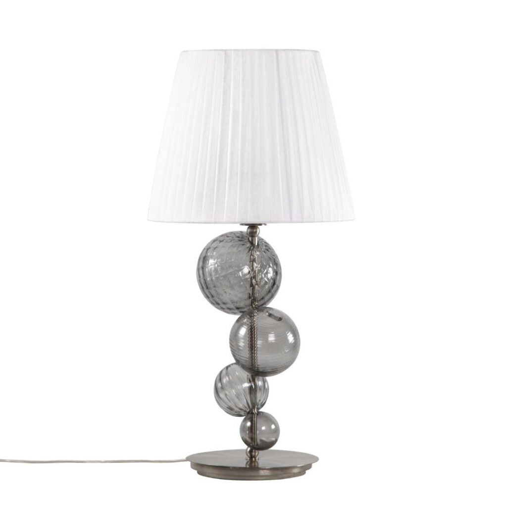 1 light table lamp with lampshade