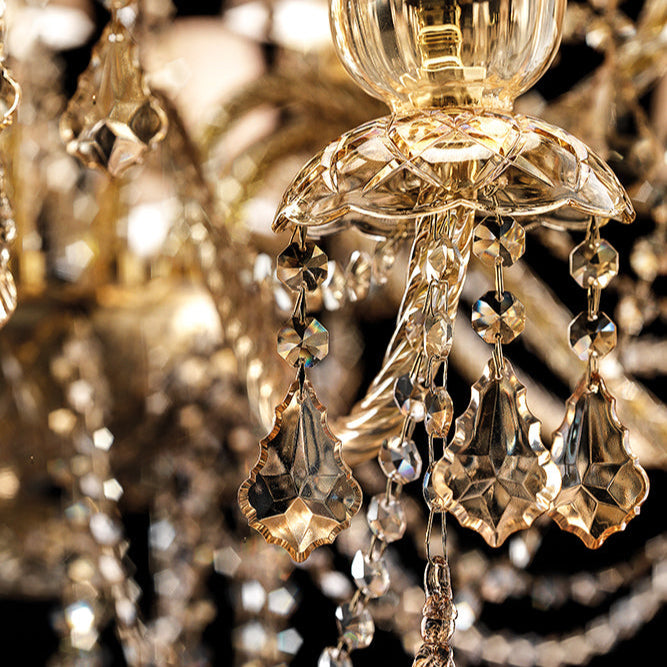 5 Arm crystal wall chandelier