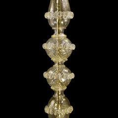 5 Light Rezzonico Style Floor Lamp in Murano Glass with Gold Details