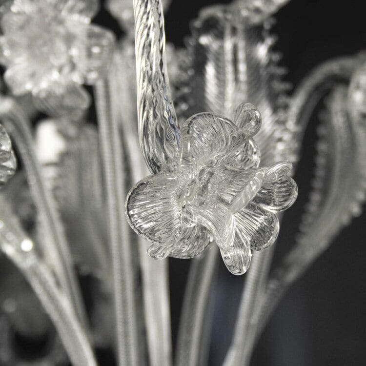 21 Light Rezzonico Chandelier with 3 Tiers in Murano Crystal Glass