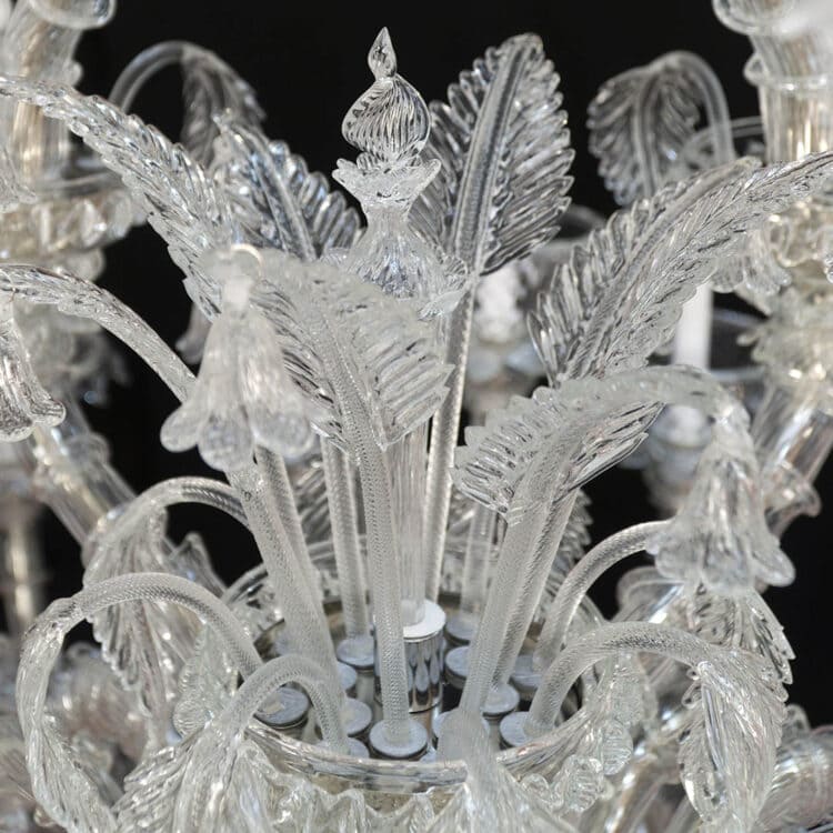 32 Light Rezzonico Style Murano Glass Chandelier
