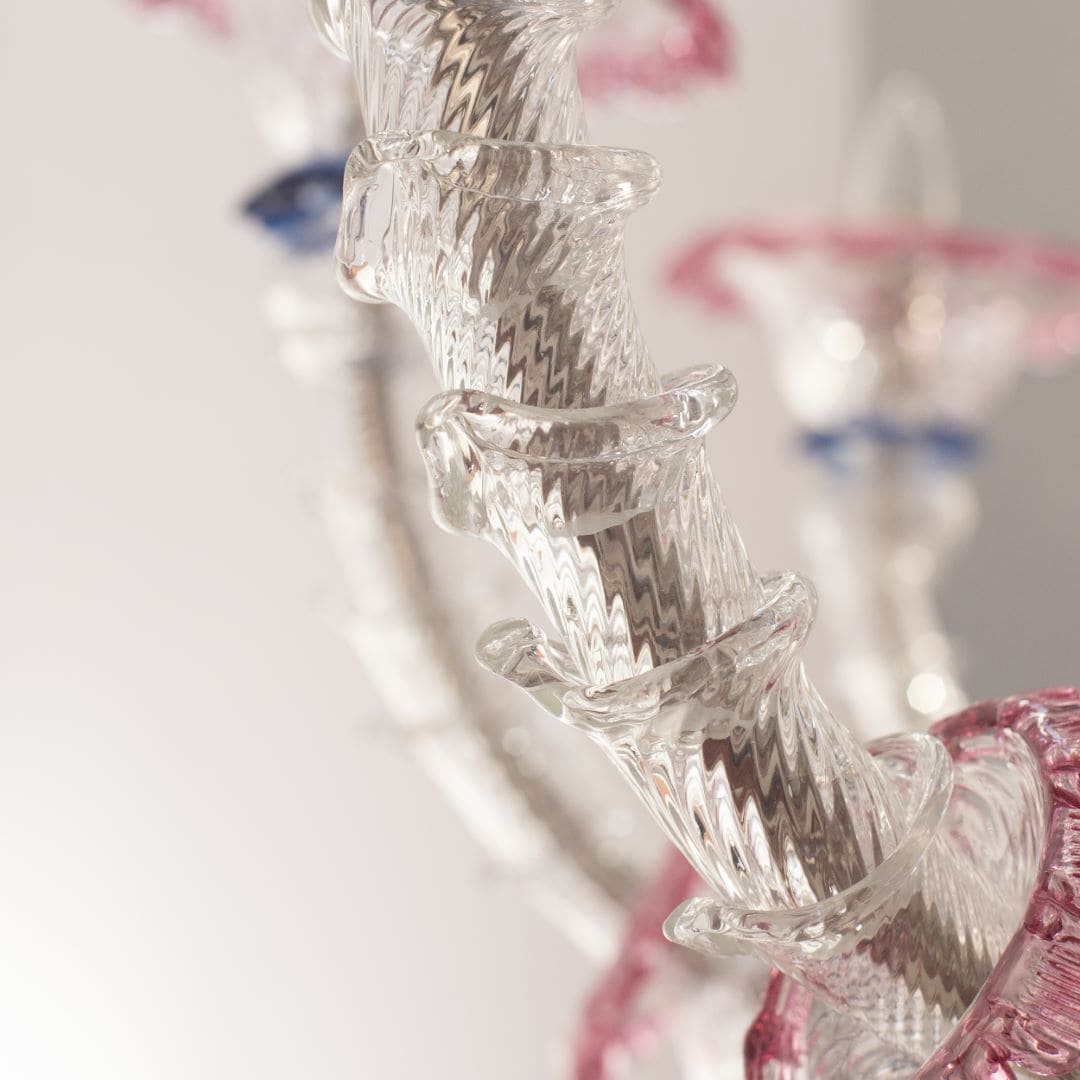 12+4+4 Light Rezzonico Chandelier with Polychrome Flowers