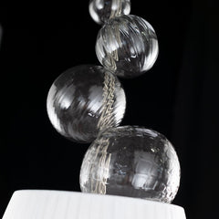 1 light pendant with glass spheres