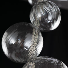 1 light pendant with glass spheres