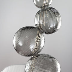 1 light pendant with glass spheres