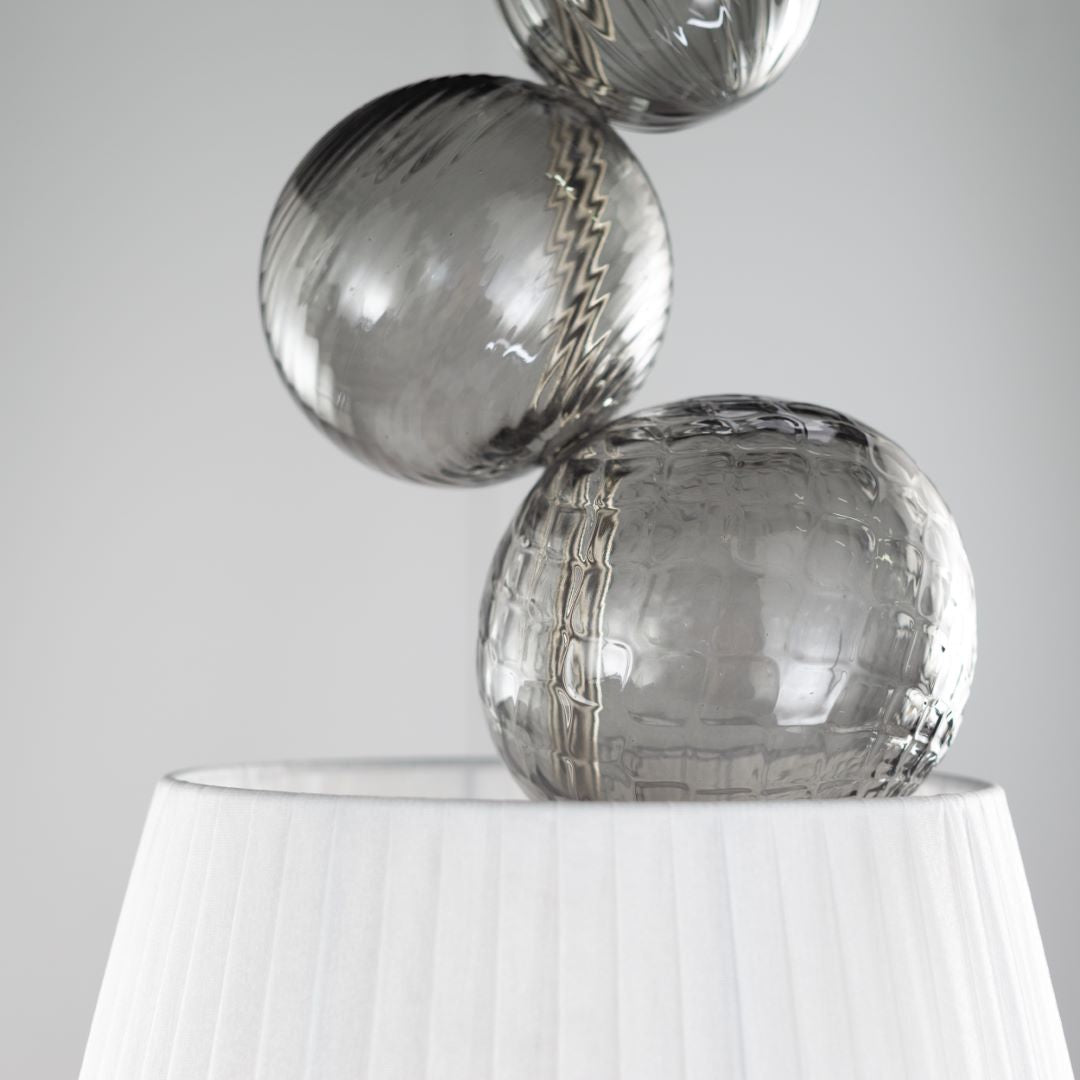 1 light pendant with glass spheres