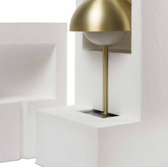 Alabaster Dish Table Lamp Small