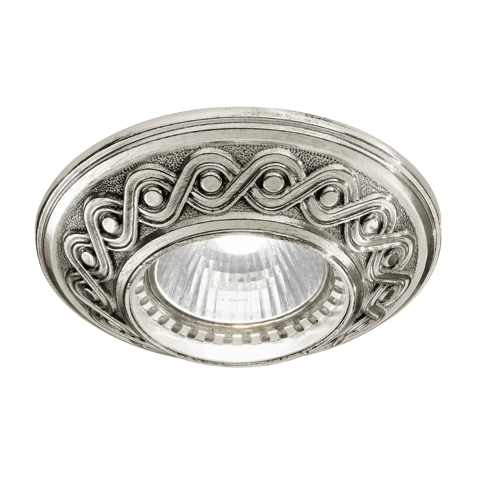 Antique Silver Plate or French Gold Recessed Light