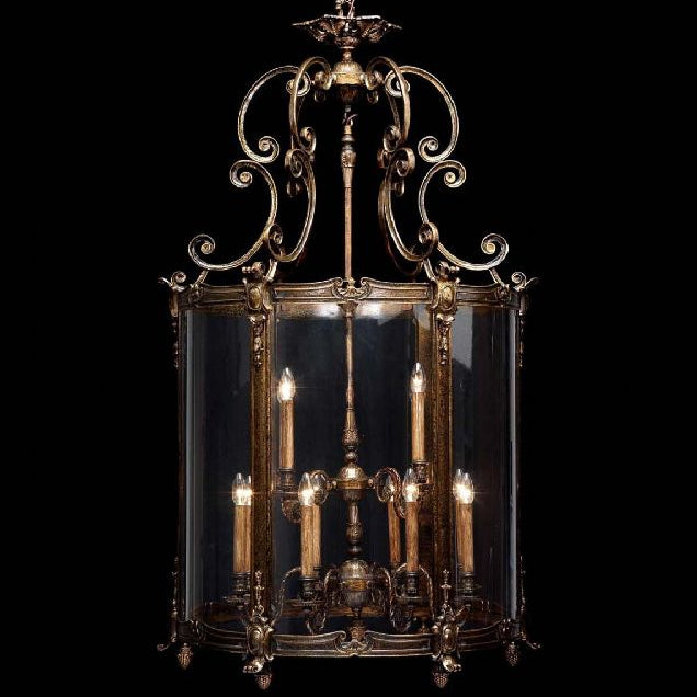 12 Light French Gold Lantern
