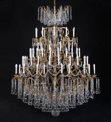 80 Light French Gold Hotel Chandelier