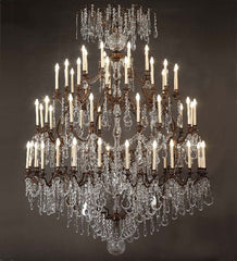 64 Light Brass Hotel Chandelier