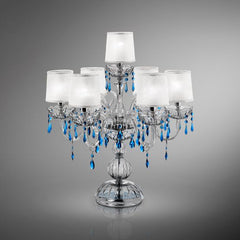 1.5 Metre Wide Blue Premium Crystal Chandelier