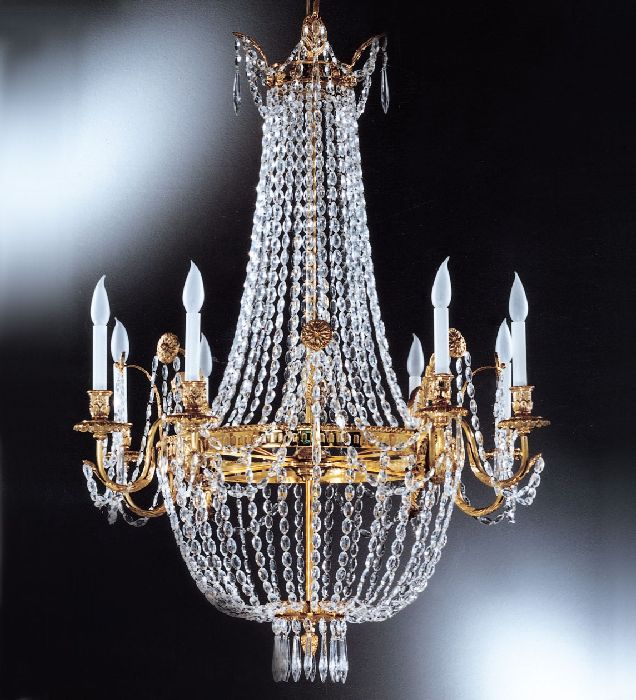 8 Light Empire Style Chandelier