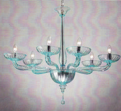 Art Deco Glass Chandelier
