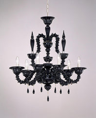 6 Light Rezzonico-Style Murano Chandelier In A Range Of Colours