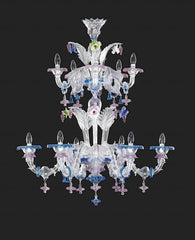 11 Arm Rezzonico Style Murano Chandelier