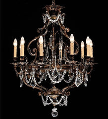 10 Light Luxury French Gold Chandelier
