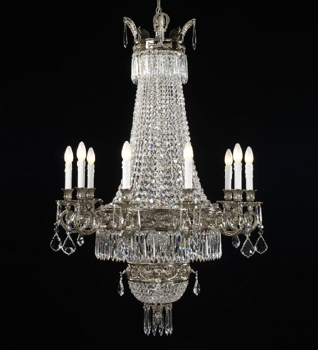 12 Light Empire Style Chandelier