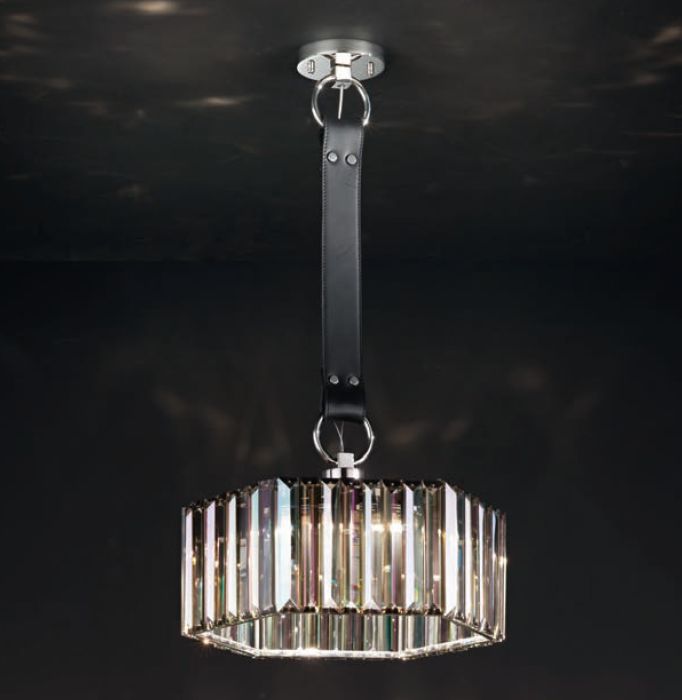 38 Cm Glass Prism Ceiling Pendant With Custom Options