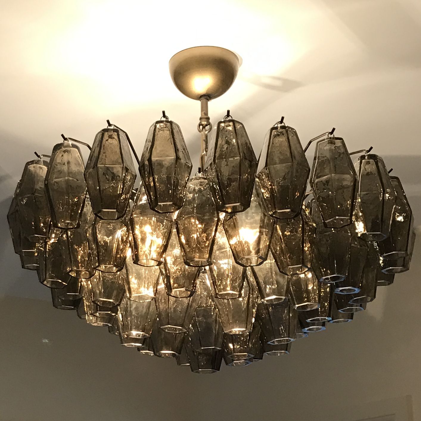 90cm or 65cm Custom Murano Glass Polyhedral Chandelier