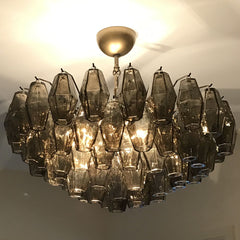 90cm or 65cm Custom Murano Glass Polyhedral Chandelier