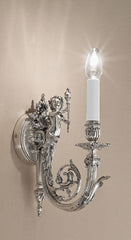 Antique Silver Plated Solid Brass Wall Sconce