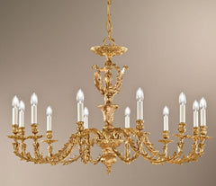 12 Arm Antique French Gold Chandelier