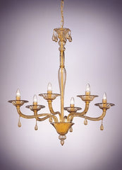 "Smoked" Glass Murano Chandelier