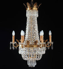 6 Light Empire Style Chandelier